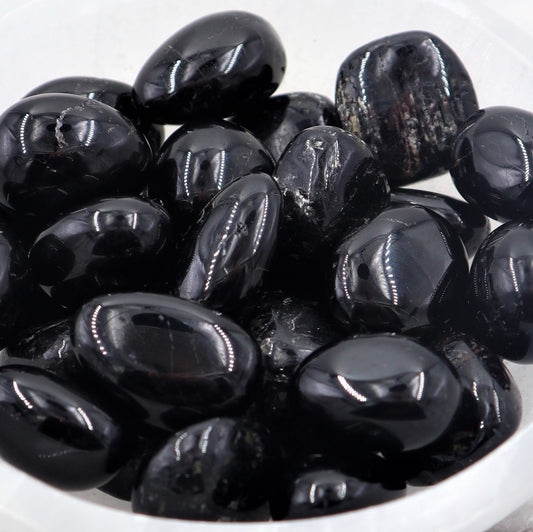 Black Tourmaline Tumble | Protection, Grounding & Energy Shielding