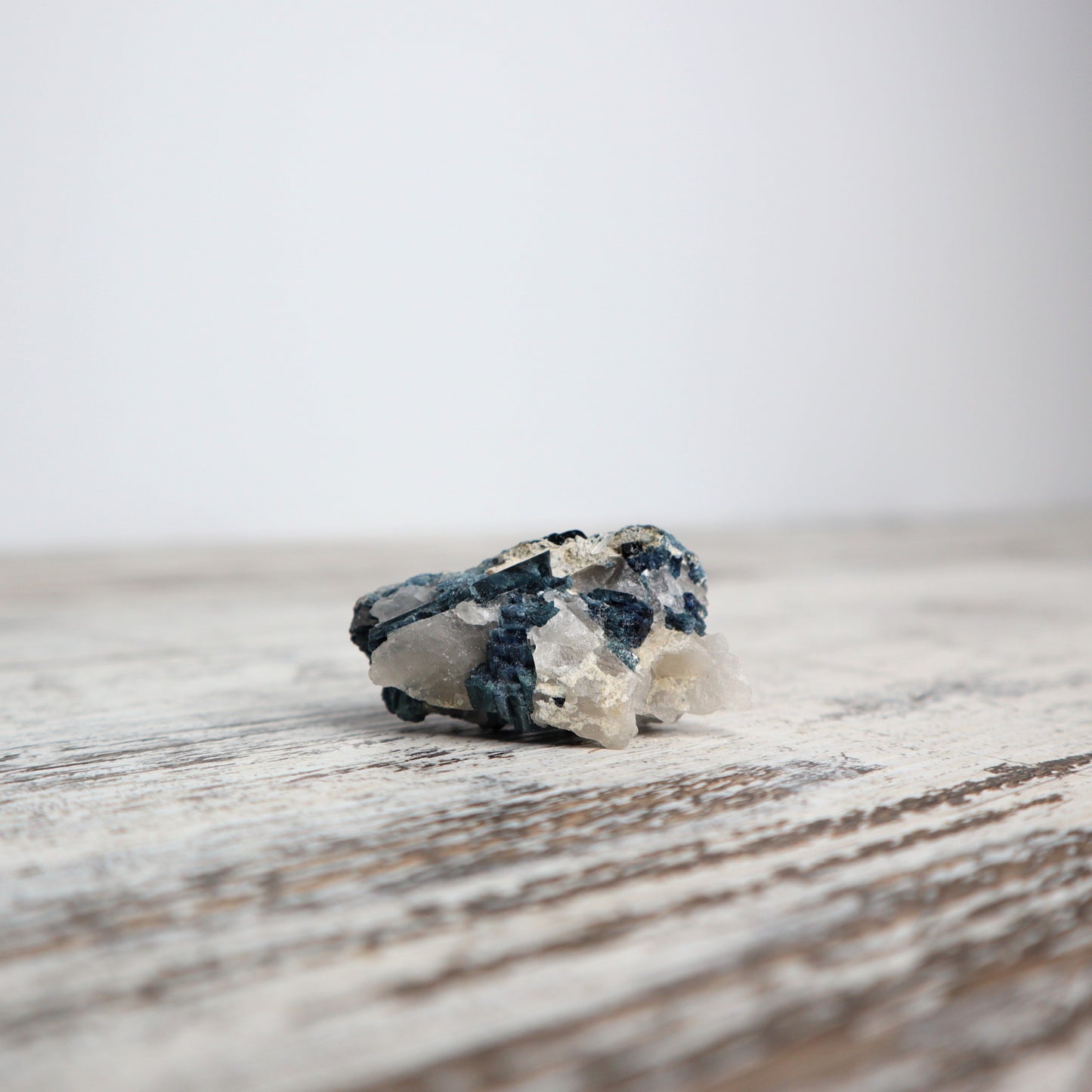 Blue Tourmaline on Quartz w/Mica (35g)