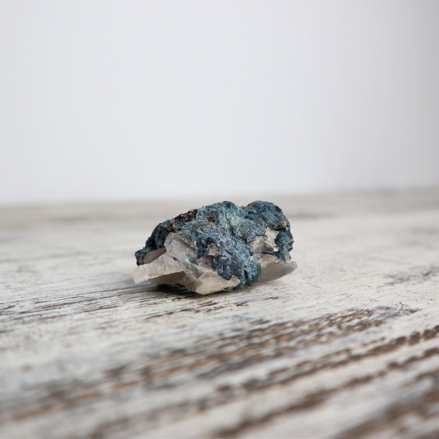 Blue Tourmaline on Quartz w/Mica (35g)