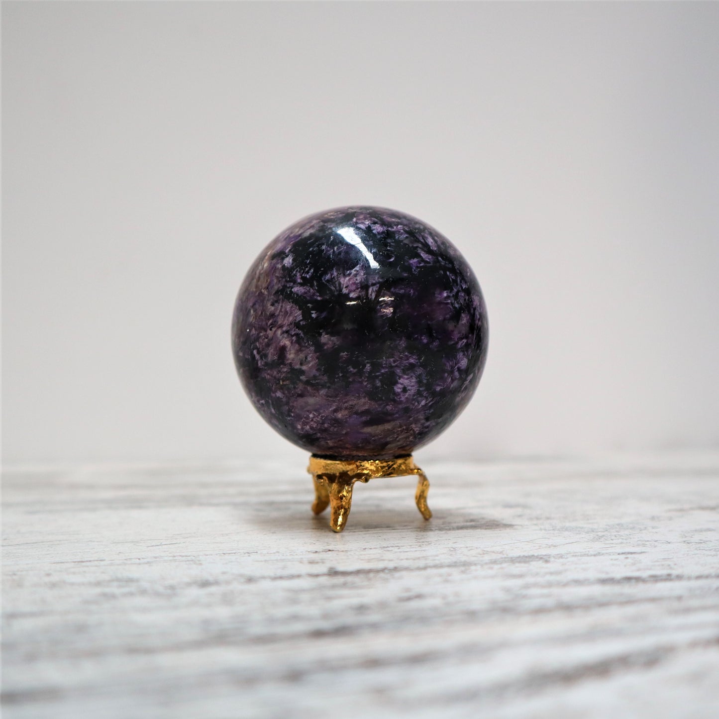 Charoite Sphere | Soul Purpose + Spiritual Strength