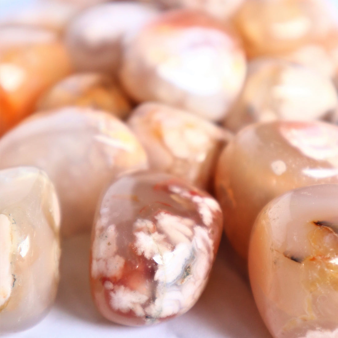 Flower Agate Tumble | Growth, Courage &amp; Heart-Led Confidence