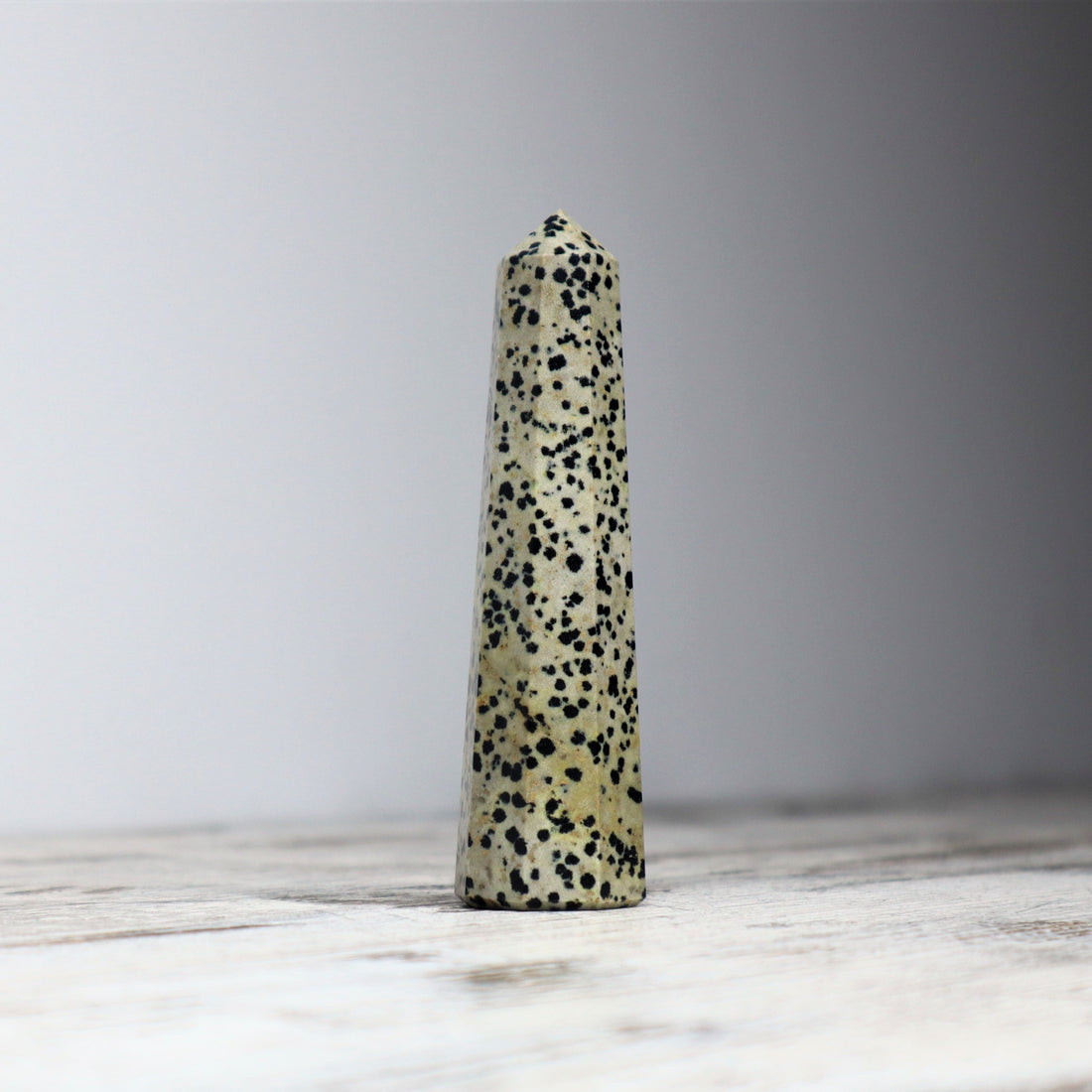Dalmatian Jasper Point | Joy, Grounding &amp; Playful Protection