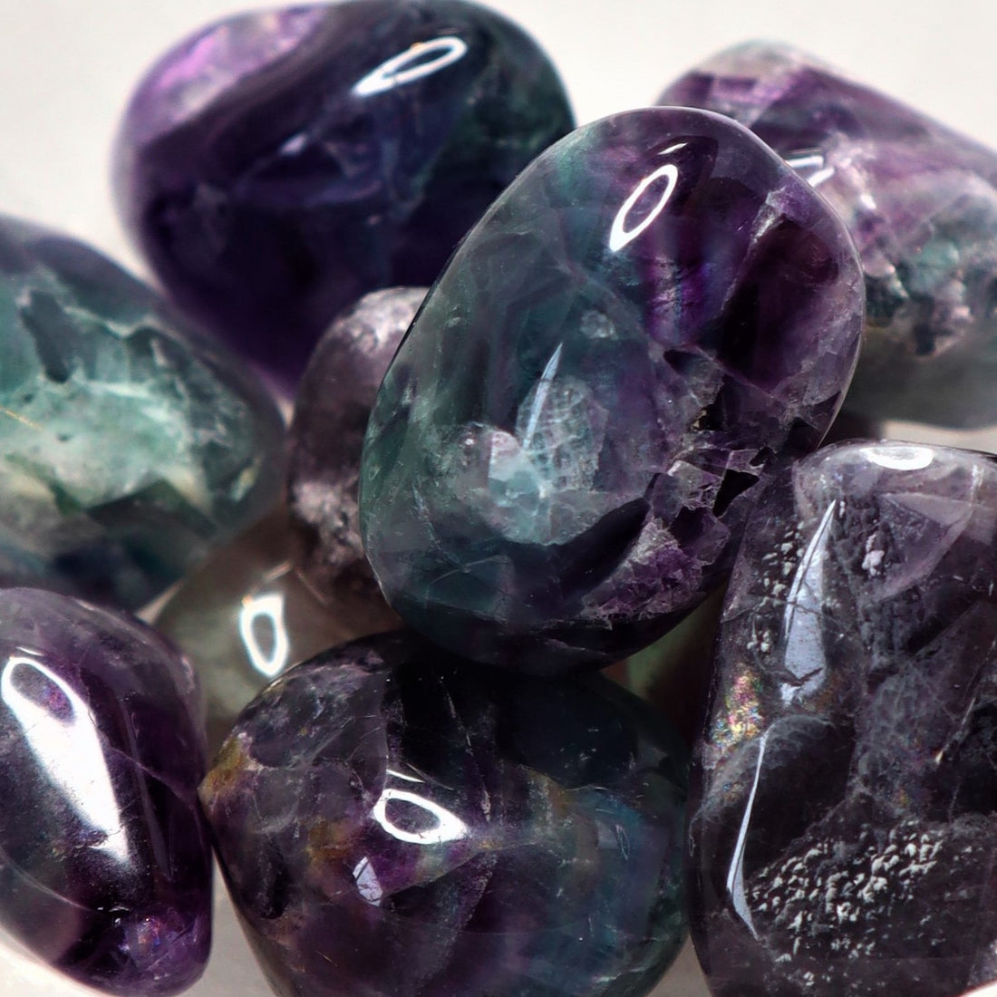 Rainbow Fluorite Tumble | Clarity, Calm &amp; Intuition Activation