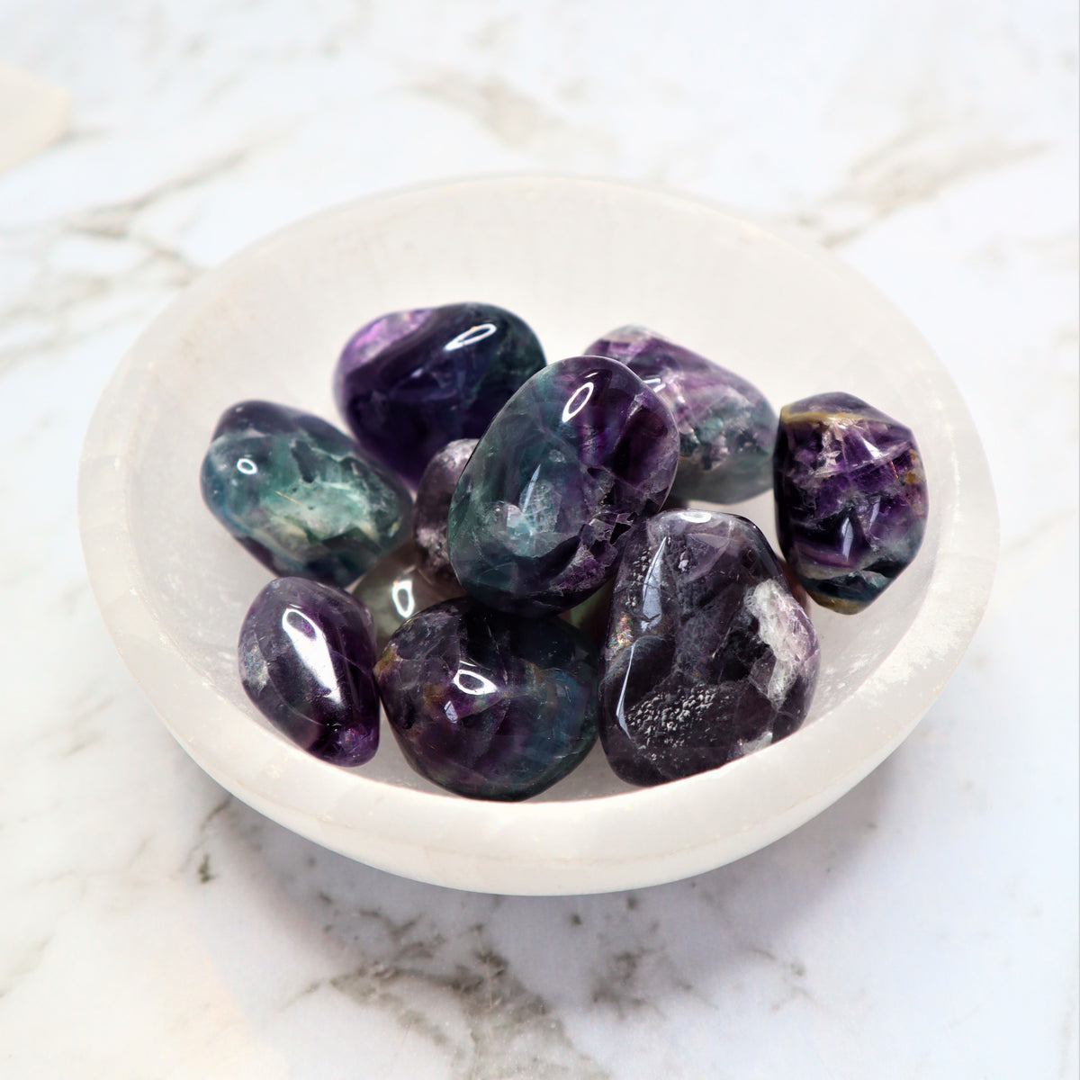 Rainbow Fluorite Tumble | Clarity, Calm &amp; Intuition Activation