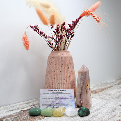 'Good Luck + Fortune' Crystal Kit | Prosperity, Opportunity & Abundant Energy
