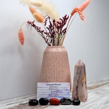 'Grounded Warrior' Crystal Kit | Protection, Strength & Rooted Power