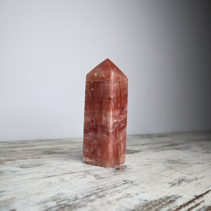 Rose Calcite Tower (618g)