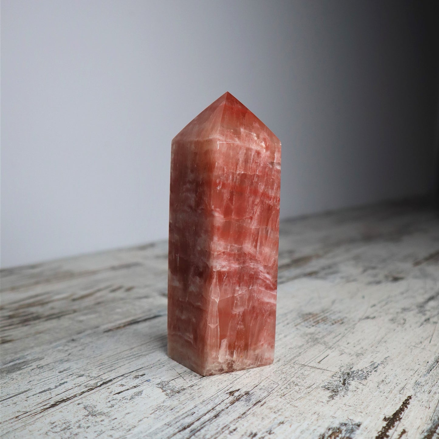 Rose Calcite Tower (618g)
