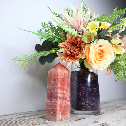 Rose Calcite Tower (618g)