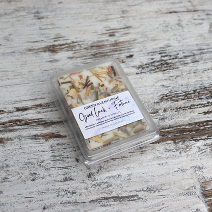 'Good Luck + Fortune' Soy Wax Melts | Green Aventurine