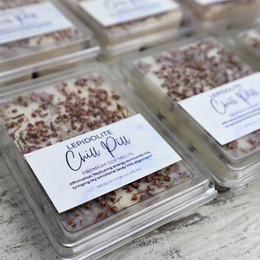 'Chill Pill' Soy Wax Melts | Lepidolite
