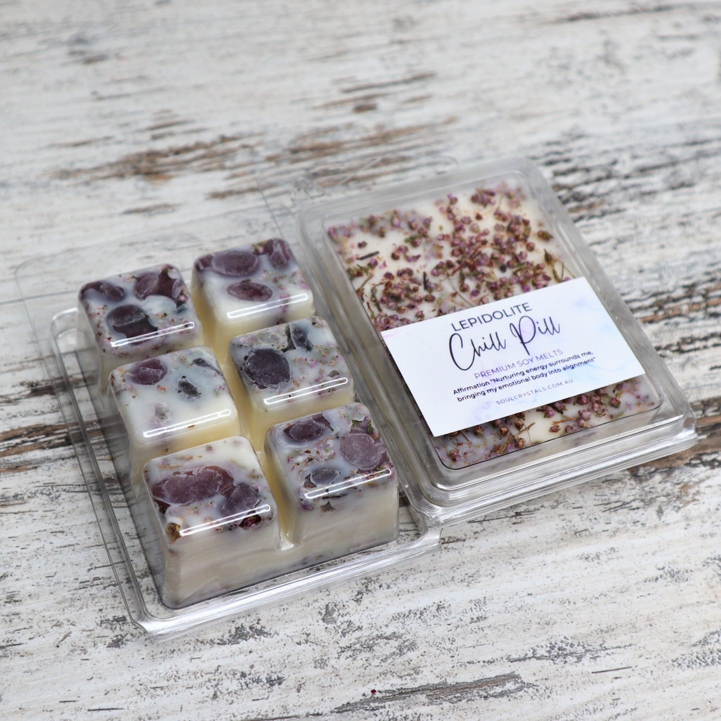 'Chill Pill' Soy Wax Melts | Lepidolite