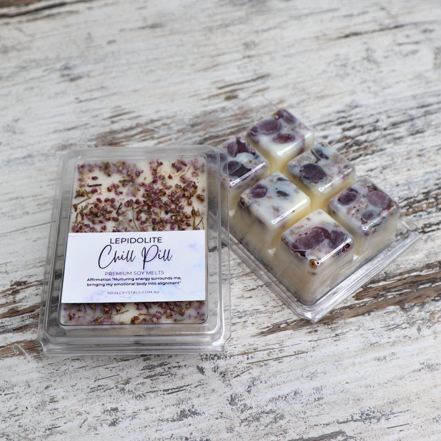 'Chill Pill' Soy Wax Melts | Lepidolite