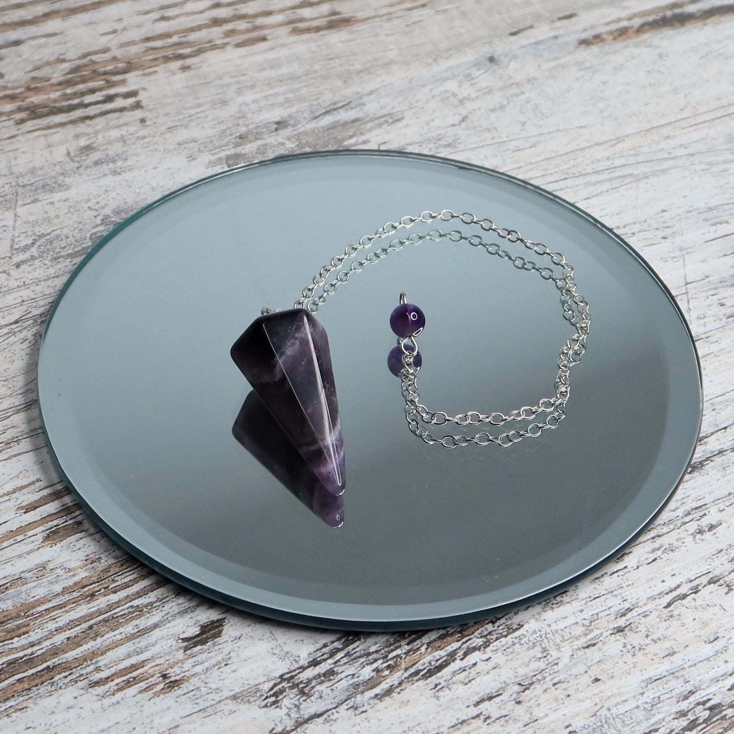 Amethyst Faceted Pendulum | Intuition & Spiritual Insight
