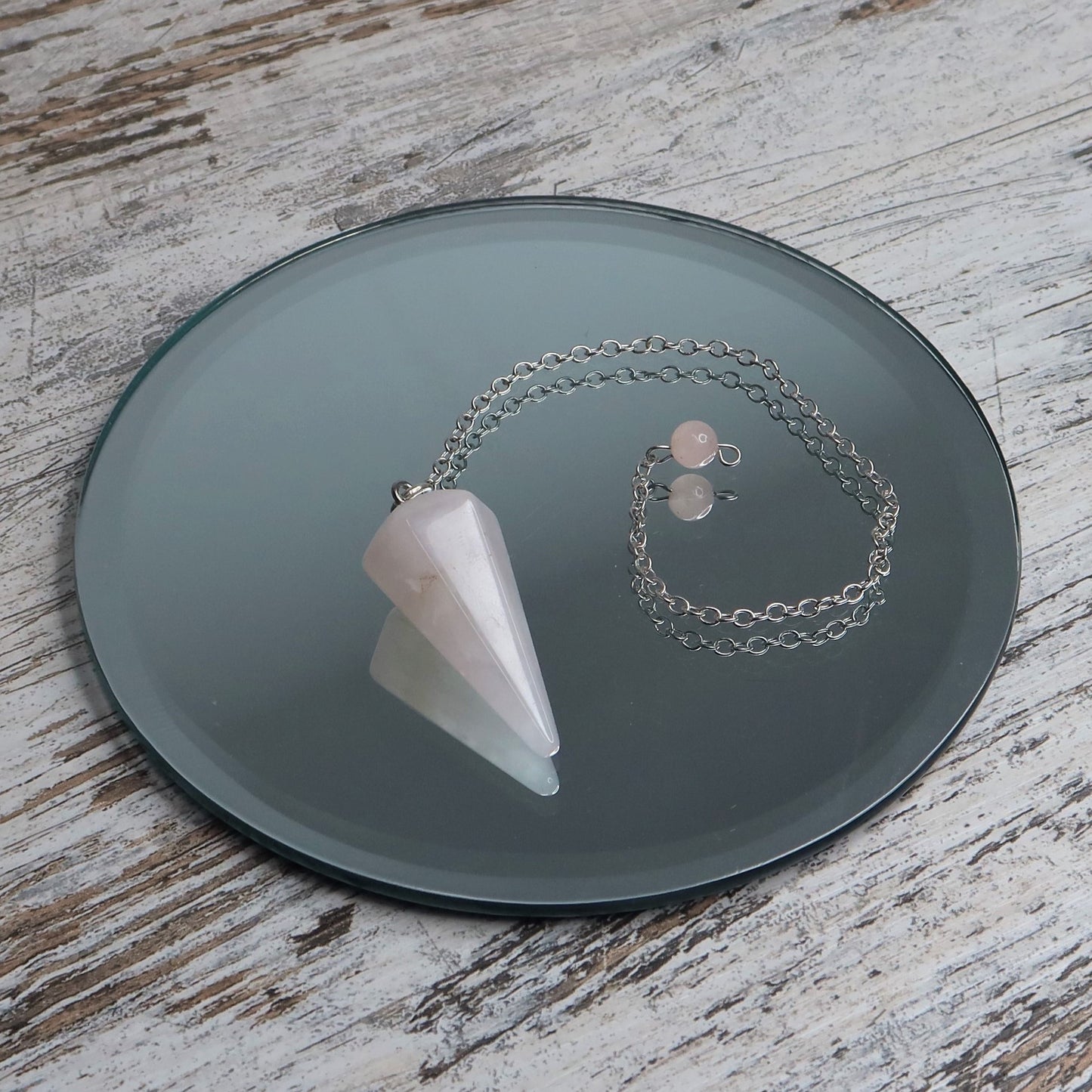 Rose Quartz Faceted Pendulum | Love, Clarity & Heart Wisdom
