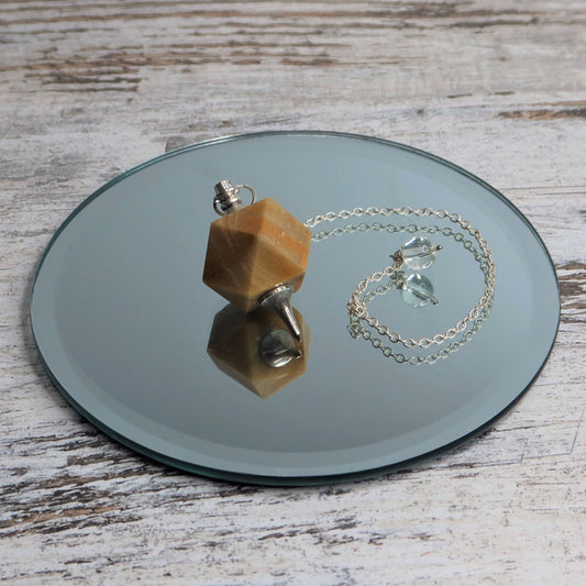 Yellow Aventurine 14-Sided Pendulum | Confidence, Clarity & Empowered Insight