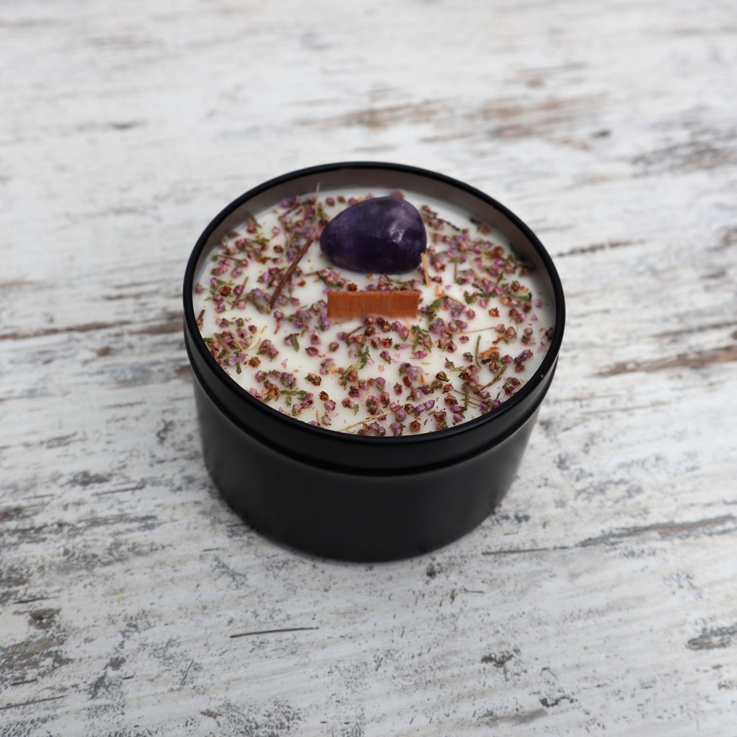 'Chill Pill' Soy Candle Tin | Lepidolite