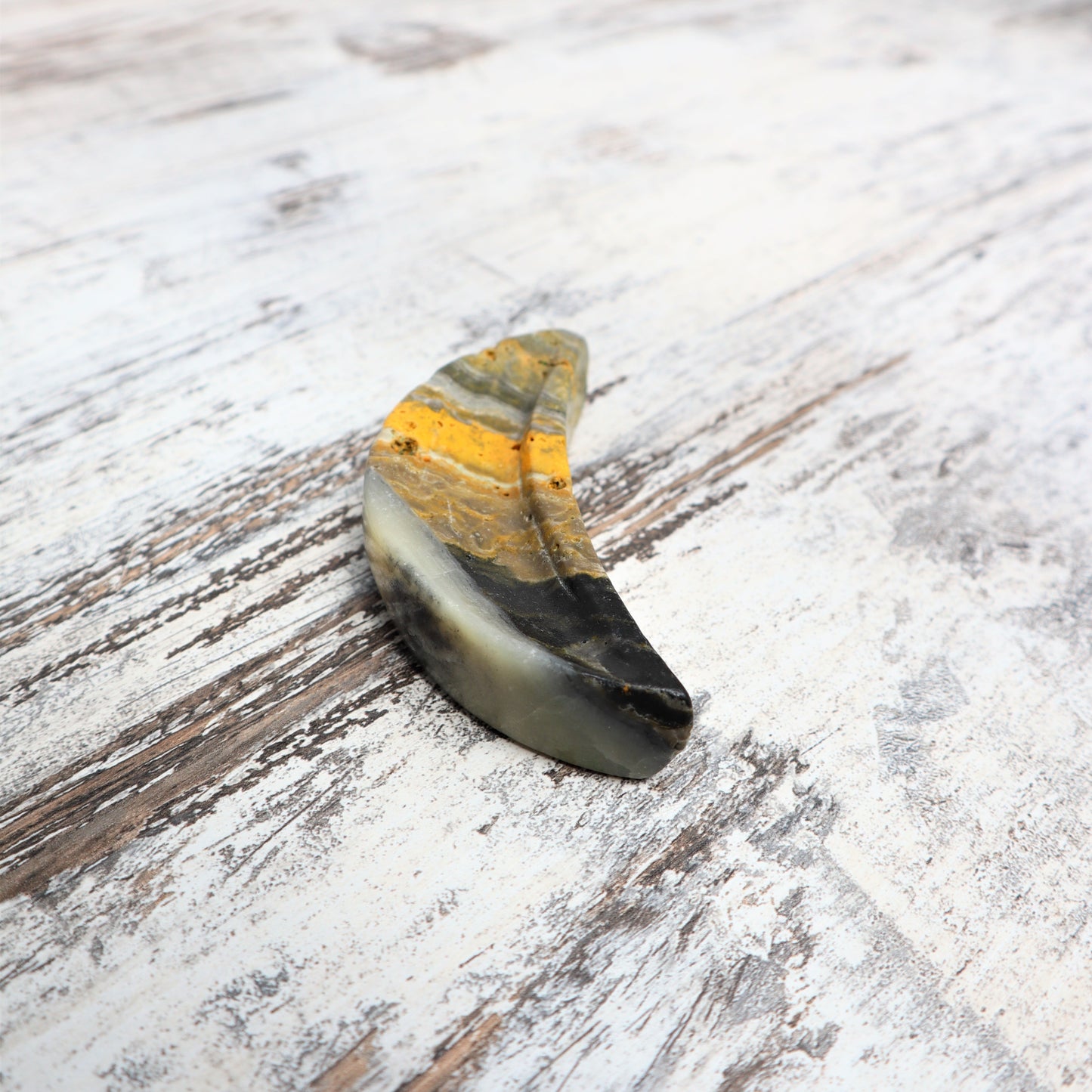 Bumblebee Jasper Moon Bowl | Confidence & Joyful Energy