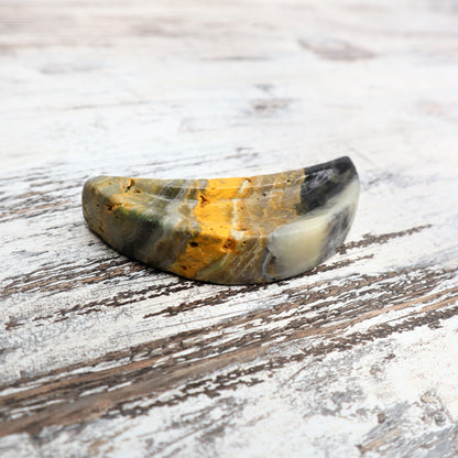 Bumblebee Jasper Moon Bowl | Confidence & Joyful Energy