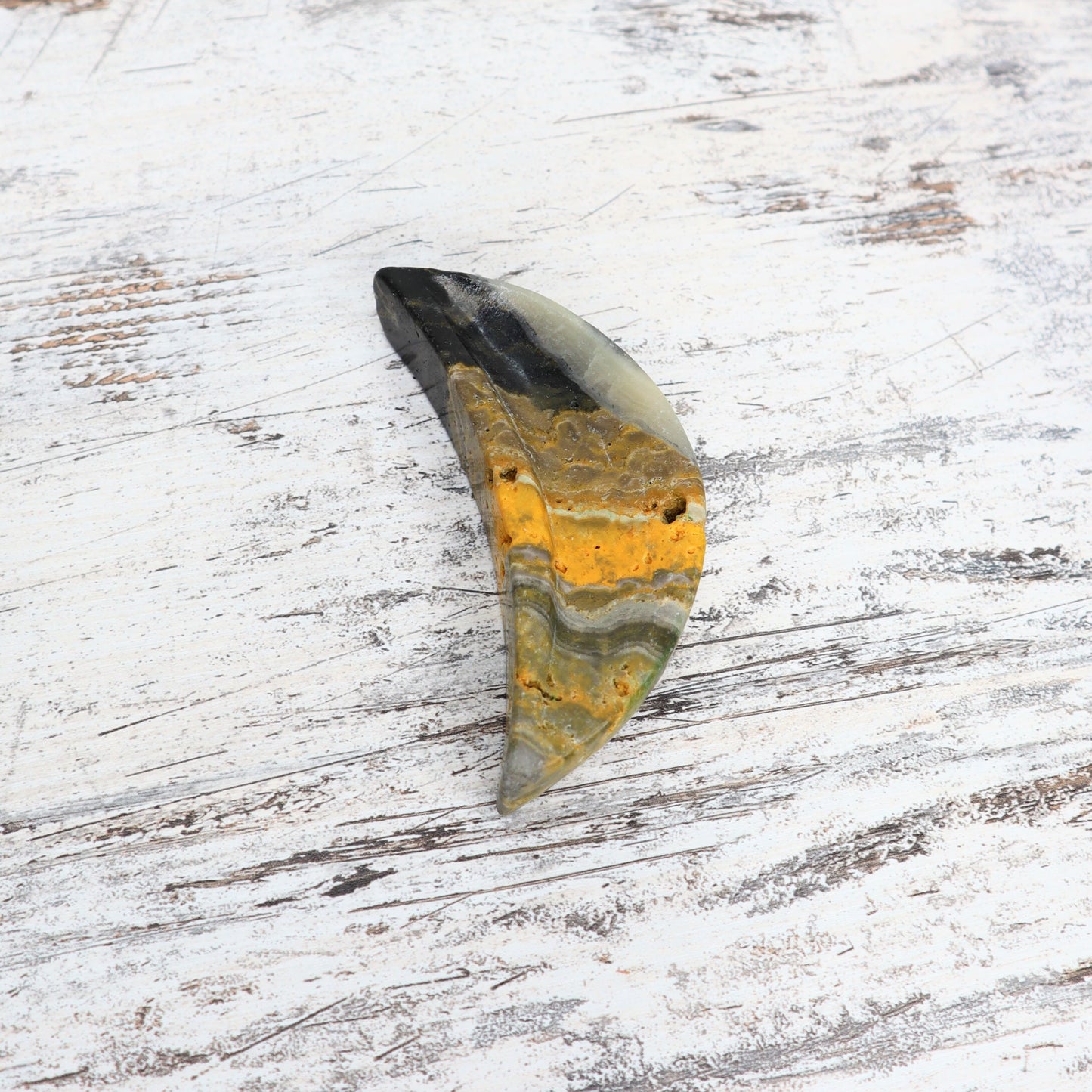 Bumblebee Jasper Moon Bowl | Confidence & Joyful Energy