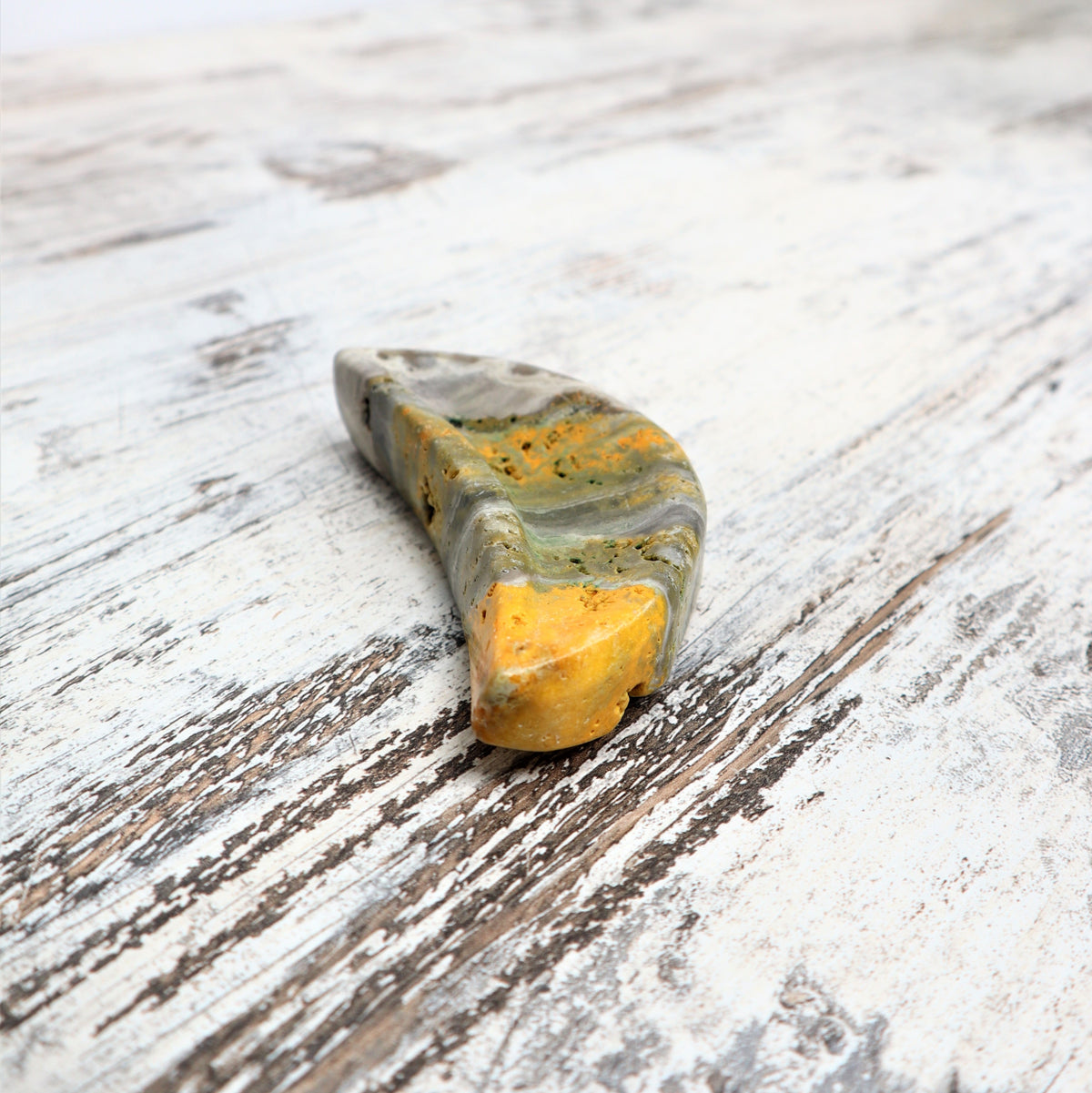 Bumblebee Jasper Mini Moon Bowl | Joyful Energy, Personal Growth &amp; Confidence