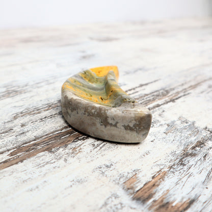 Bumblebee Jasper Moon Bowl | Soul Spark + Energy Shift