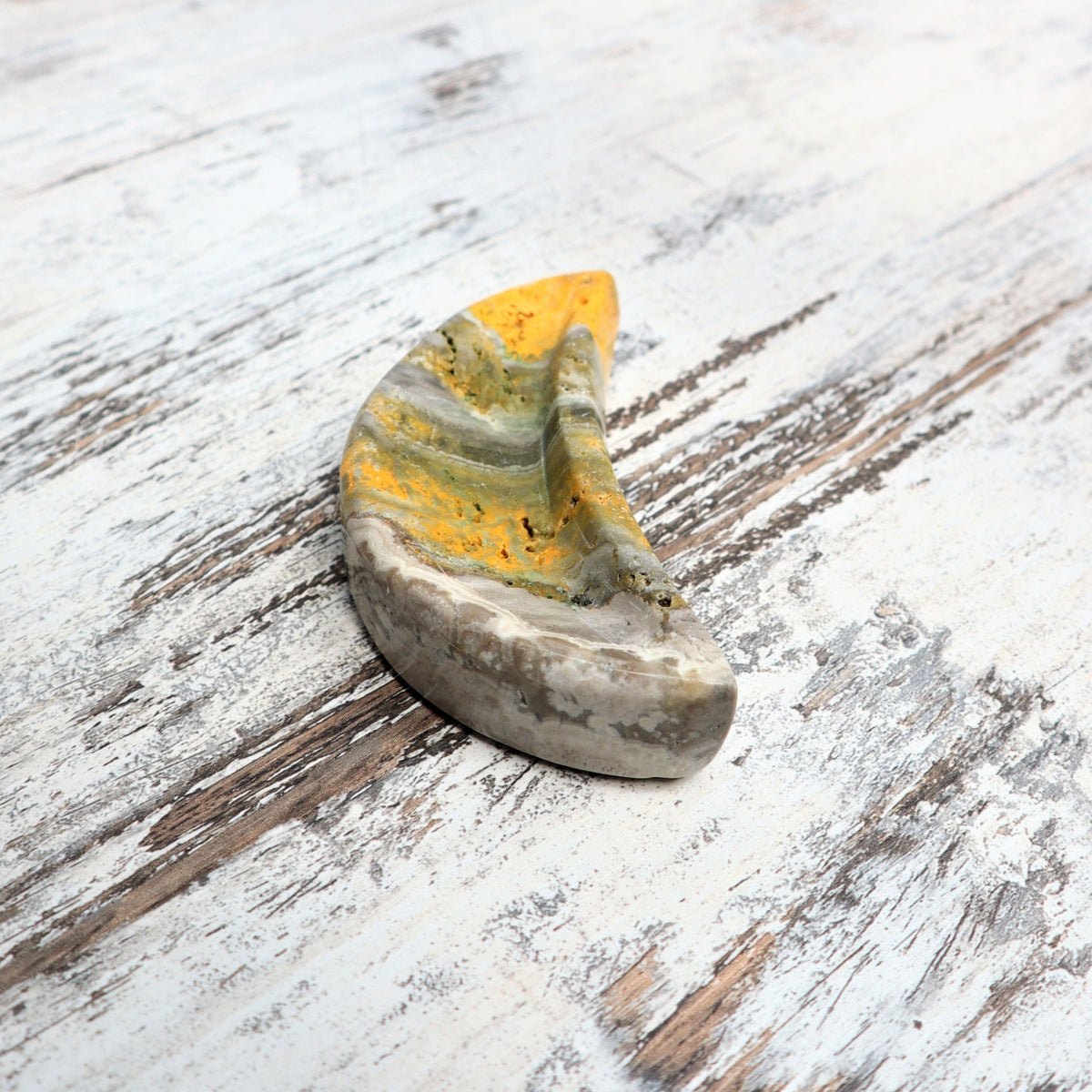Bumblebee Jasper Mini Moon Bowl | Joyful Energy, Personal Growth &amp; Confidence