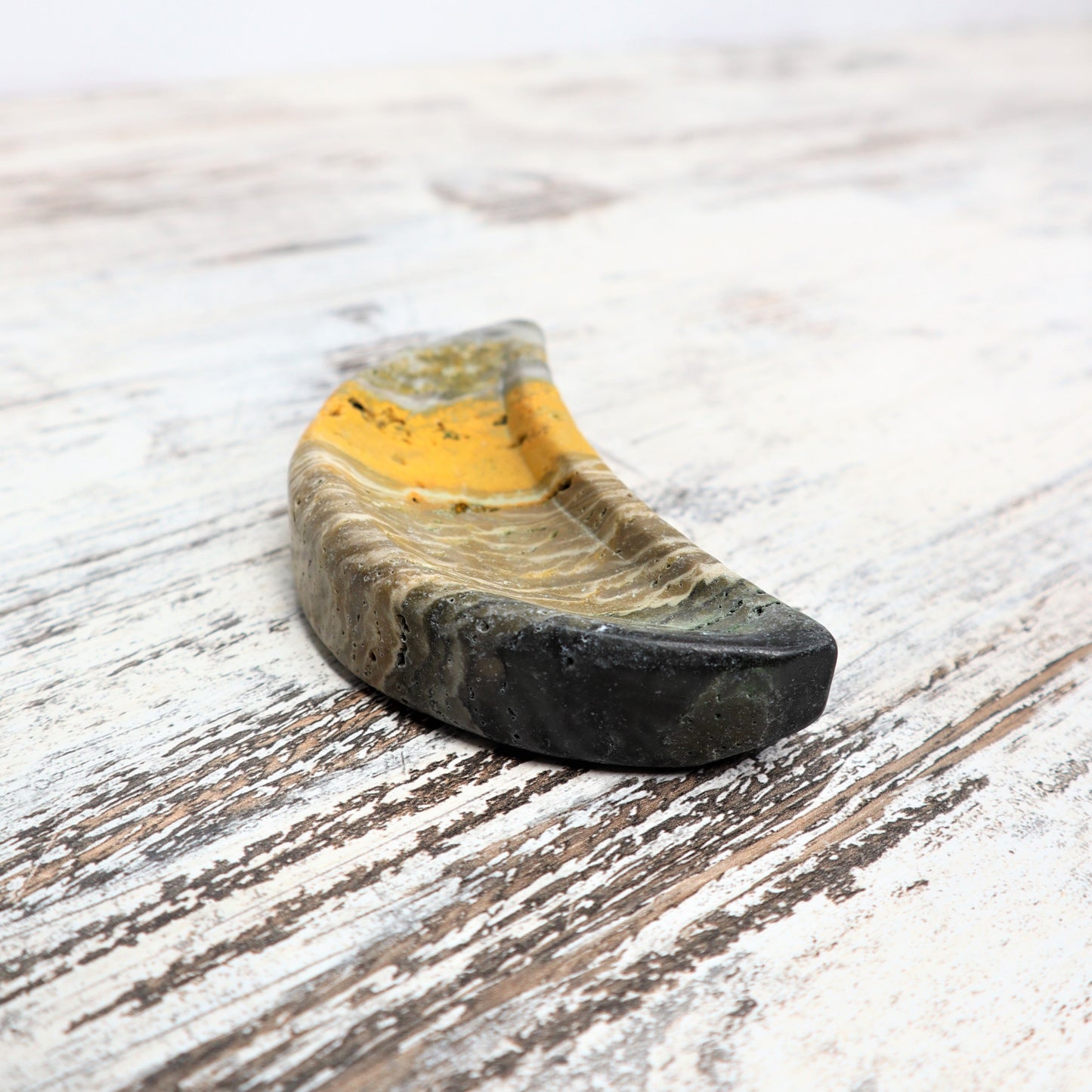 Bumblebee Jasper Moon Bowl | Radiance & Inner Spark