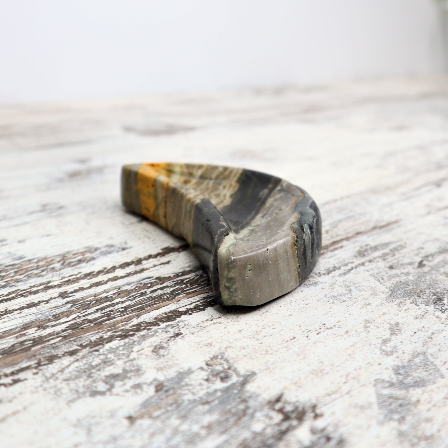 Bumblebee Jasper Moon Bowl | Empowerment & Solar Fire