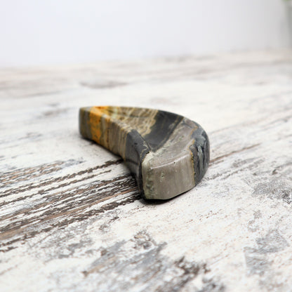 Bumblebee Jasper Moon Bowl | Empowerment & Solar Fire