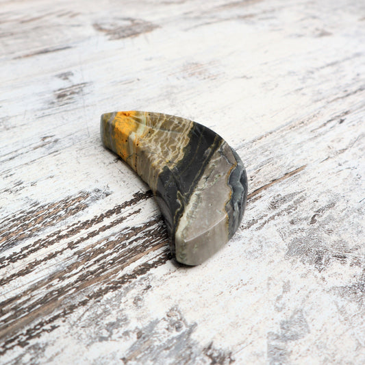 Bumblebee Jasper Moon Bowl | Empowerment & Solar Fire