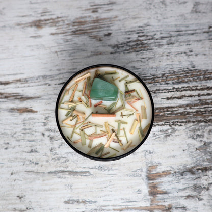 'Good Luck + Fortune' Soy Candle Tin | Green Aventurine