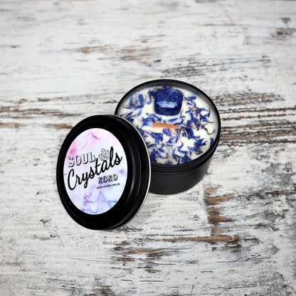 'Wild + Free' Soy Candle Tin | Lapis Lazuli