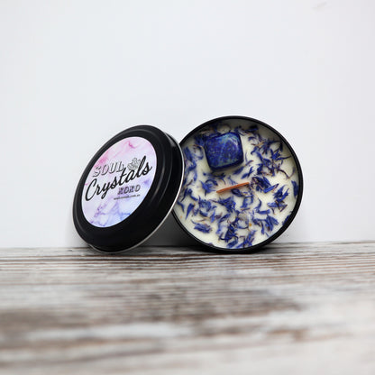 'Wild + Free' Soy Candle Tin | Lapis Lazuli