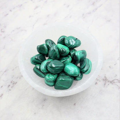 Malachite Tumble | Transformation, Courage & Powerful Protection