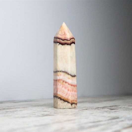 Tri-Coloured Calcite Point (310g)