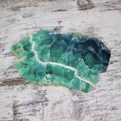 Fluorite Slab | 1.75kg Statement Piece | Focus, Flow & Crystal Clarity