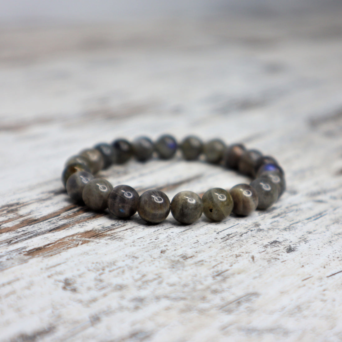 Labradorite Bead Bracelet | 8mm | Transformation, Intuition &amp; Protection