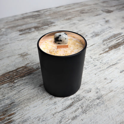 'Good Vibes' Soy Candle | Rainbow Moonstone