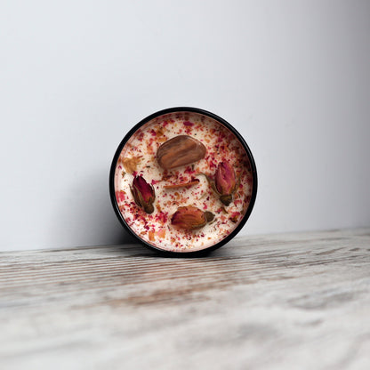 'New Beginnings' Soy Candle | Peach Moonstone