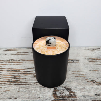 'Good Vibes' Soy Candle | Rainbow Moonstone