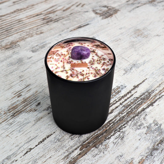 'Chill Pill' Soy Candle | Lepidolite