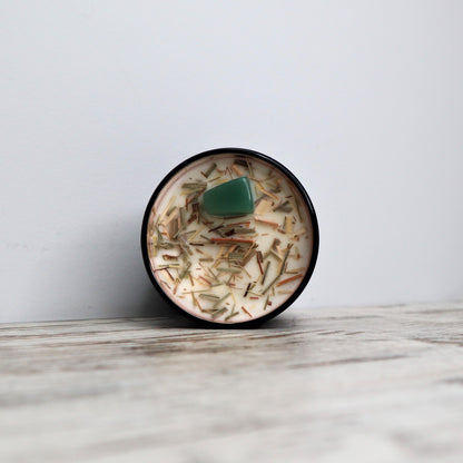 'Good Luck + Fortune' Soy Candle | Green Aventurine