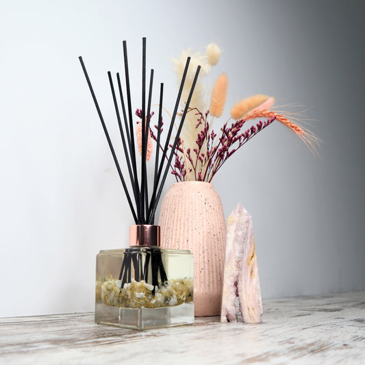 'Good Vibes' Reed Diffuser | Rainbow Moonstone