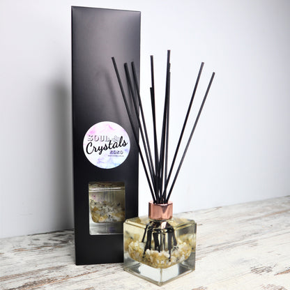 'Good Vibes' Reed Diffuser | Rainbow Moonstone