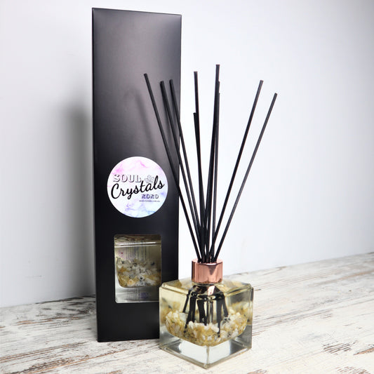 'Good Vibes' Reed Diffuser | Rainbow Moonstone