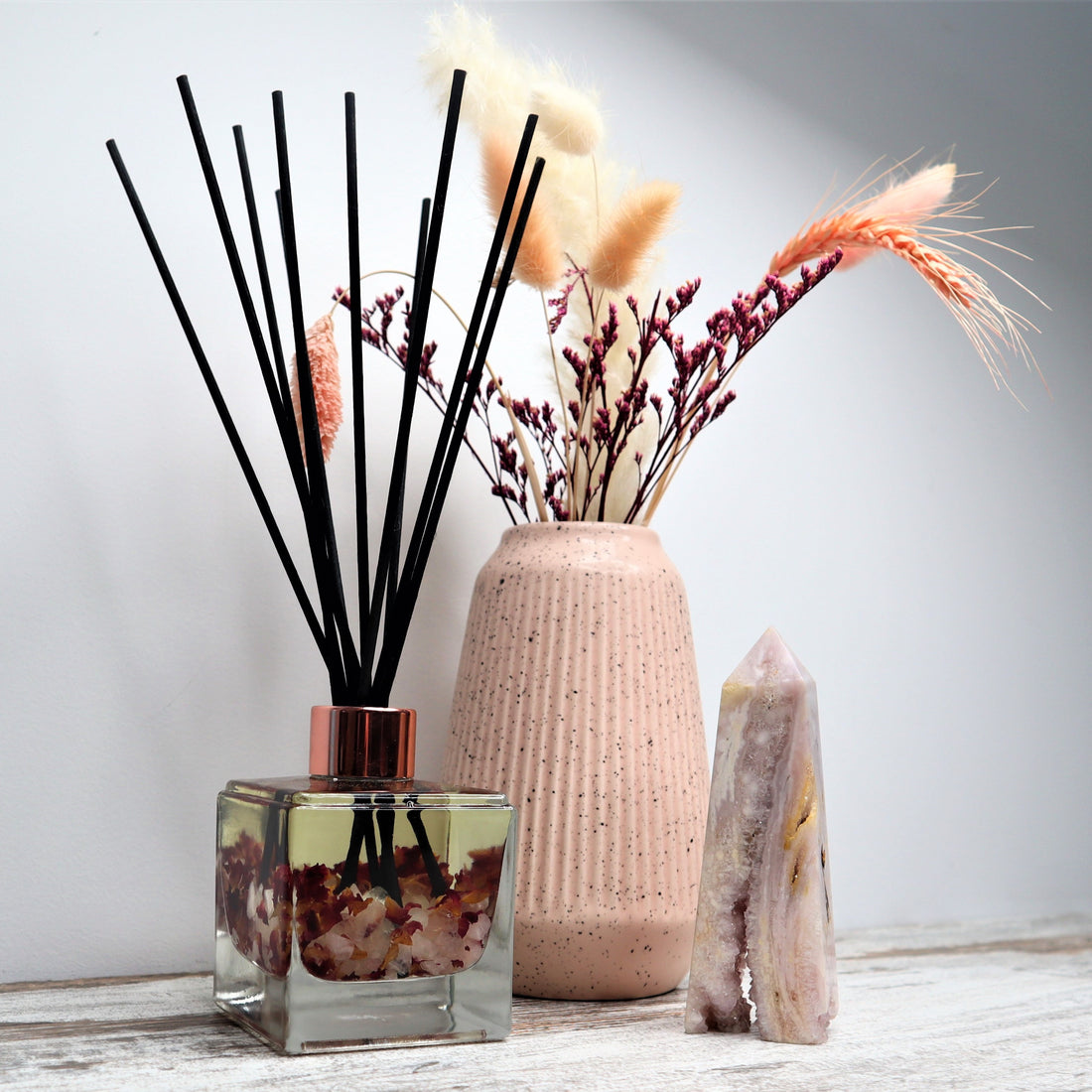 ‘Love Conquers All’ Reed Diffuser | Rose Quartz