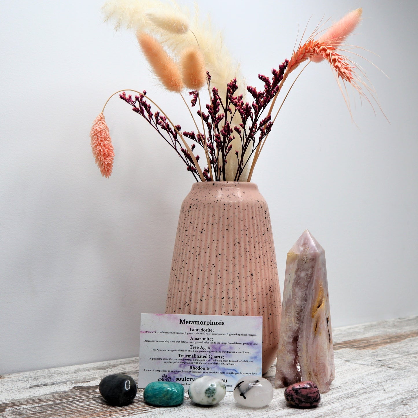 'Metamorphosis' Crystal Kit | Transformation, Intuition & Protection