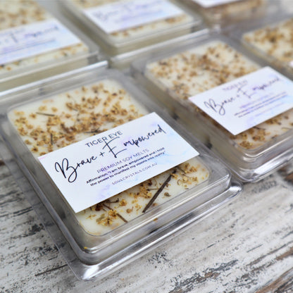 'Brave + Empowered' Soy Wax Melts | Tiger Eye