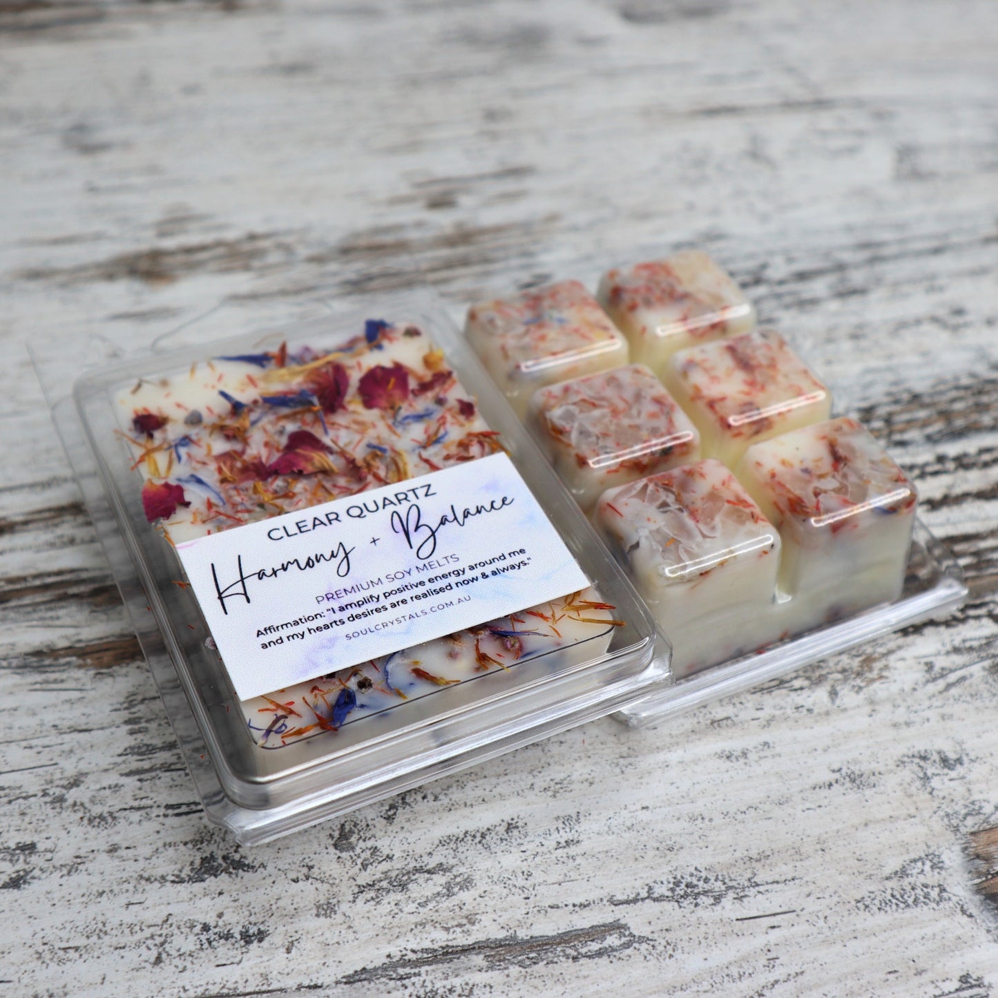 'Harmony + Balance' Soy Wax Melts | Clear Quartz